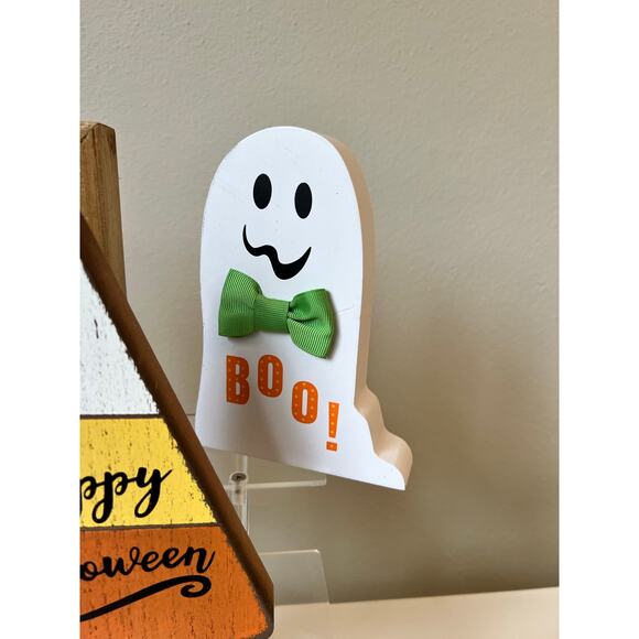 Halloween Mixed Wooden Plastic decorative lot of 6 - Picture 2 of 14